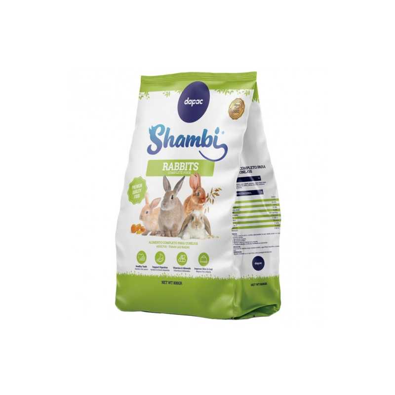Shambi Alimento completo para conejos - 800g